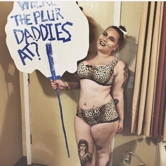 iHeartRaves Other - Cheetah Lace Bra and Panty Set